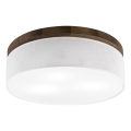 Brilagi - Plafondlamp BELLADONNA 3xE27/15W/230V diameter 50 cm wit/eiken