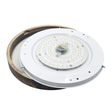 Brilagi - Plafondlamp CARVALHO SLIM SMOKEY 3xE27/60W/230V eiken Ø 47,5 cm