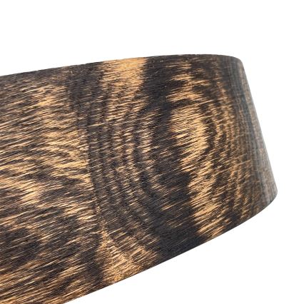 Brilagi - Plafondlamp CARVALHO SMOKEY 2xE27/60W/230V eiken Ø 37,5 cm