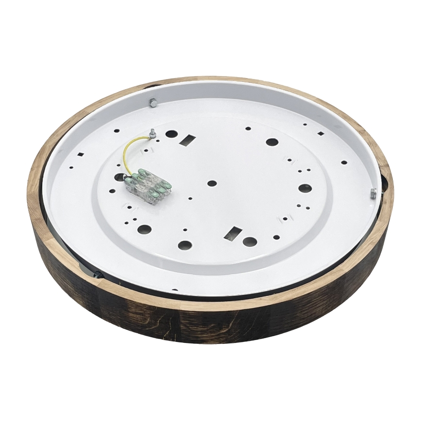 Brilagi - Plafondlamp CARVALHO SMOKEY 3xE27/15W/230V eiken Ø 47,5 cm