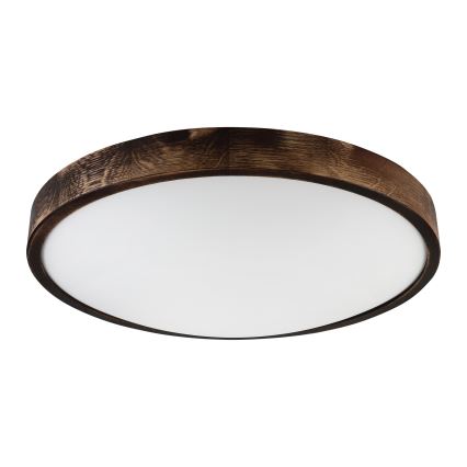 Brilagi - Plafondlamp CARVALHO SMOKEY 3xE27/60W/230V eiken Ø 47,5 cm