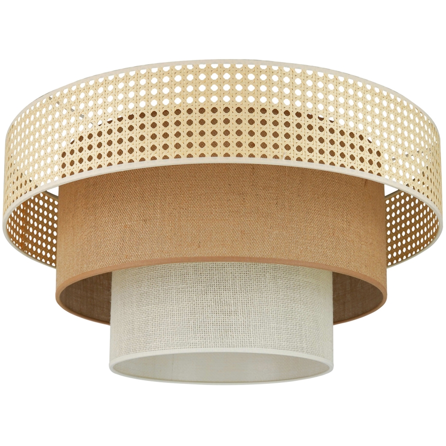 Brilagi - Plafondlamp CEDAR LUNETA 1xE27/15W/230V diameter 45 cm beige/bruin/crème