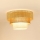 Brilagi - Plafondlamp CEDAR LUNETA 1xE27/15W/230V Ø 45 cm rotan/bruin/crème