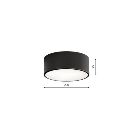 Brilagi - Plafondlamp CLARE 1xE27/40W/230V Ø 20 cm zwart