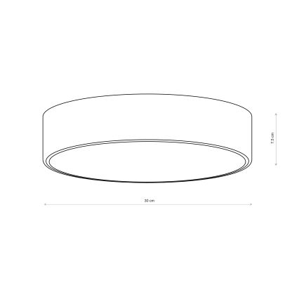 Brilagi - Plafondlamp CLARE 2xE27/40W/230V Ø 30 cm bruin