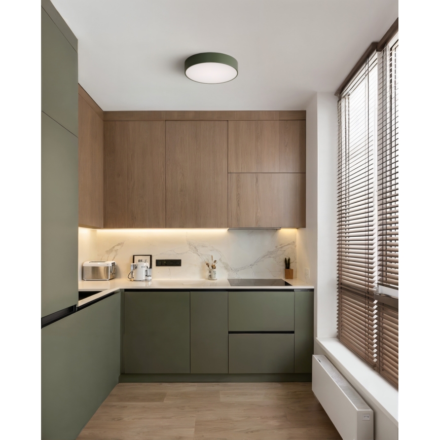 Brilagi - Plafondlamp CLARE 2xE27/40W/230V Ø 30 cm kaki