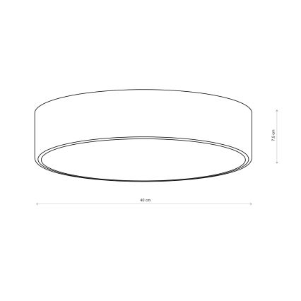 Brilagi - Plafondlamp CLARE 3xE27/40W/230V Ø 40 cm khaki
