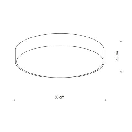 Brilagi - Plafondlamp CLARE 4xE27/24W/230V diameter 50 cm beige