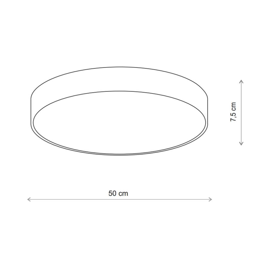 Brilagi - Plafondlamp CLARE 4xE27/24W/230V diameter 50 cm beige