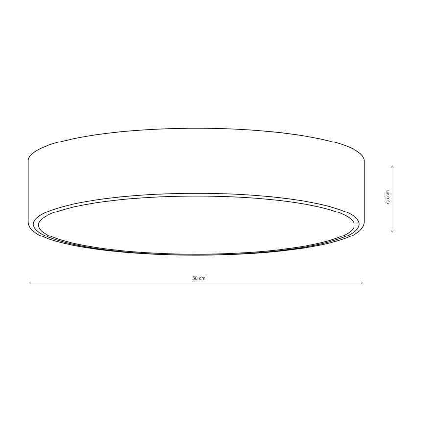Brilagi - Plafondlamp CLARE 4xE27/40W/230V Ø 50 cm bruin