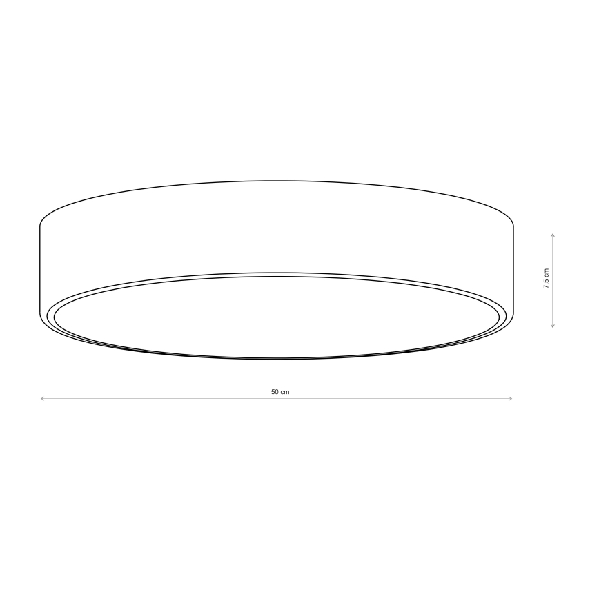 Brilagi - Plafondlamp CLARE 4xE27/40W/230V Ø 50 cm khaki
