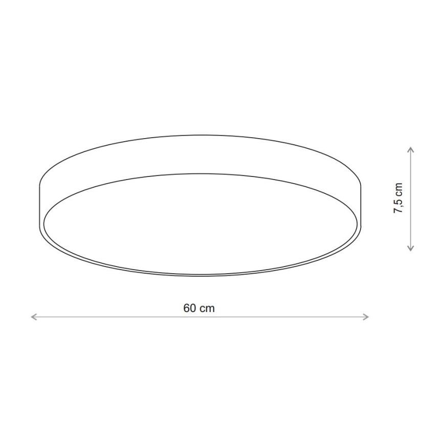 Brilagi - Plafondlamp CLARE 5xE27/24W/230V diameter 60 cm beige