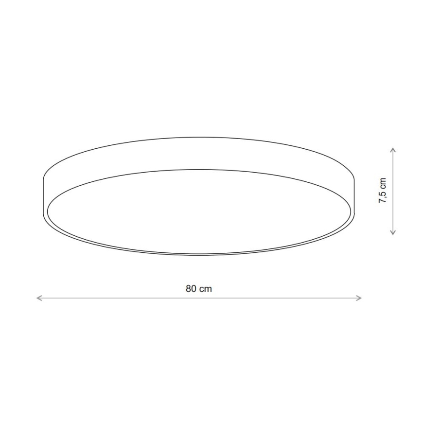 Brilagi - Plafondlamp CLARE 6xE27/40W/230V diameter 80 cm beige