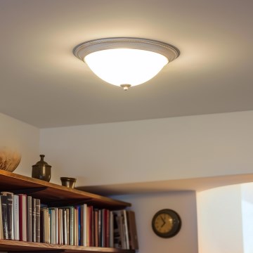 Brilagi - Plafondlamp CLASSIC 3xE27/60W/230V crème/patina