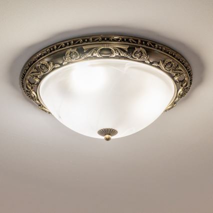 BRILAGI - Plafondlamp CLASSIC 3xE27/60W/230V messing