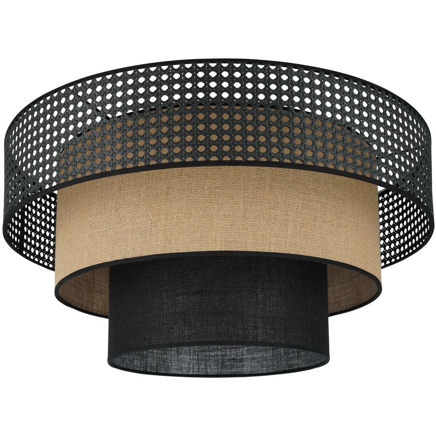 Brilagi - Plafondlamp DAKOTA LUNETA 1xE27/15W/230V diameter 45 cm zwart/beige