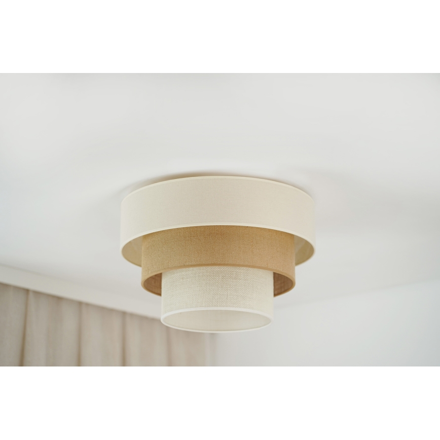Brilagi-Plafondlamp DENVER LUNETA 1xE27/15W/230V diameter 45 beige/bruin/crème