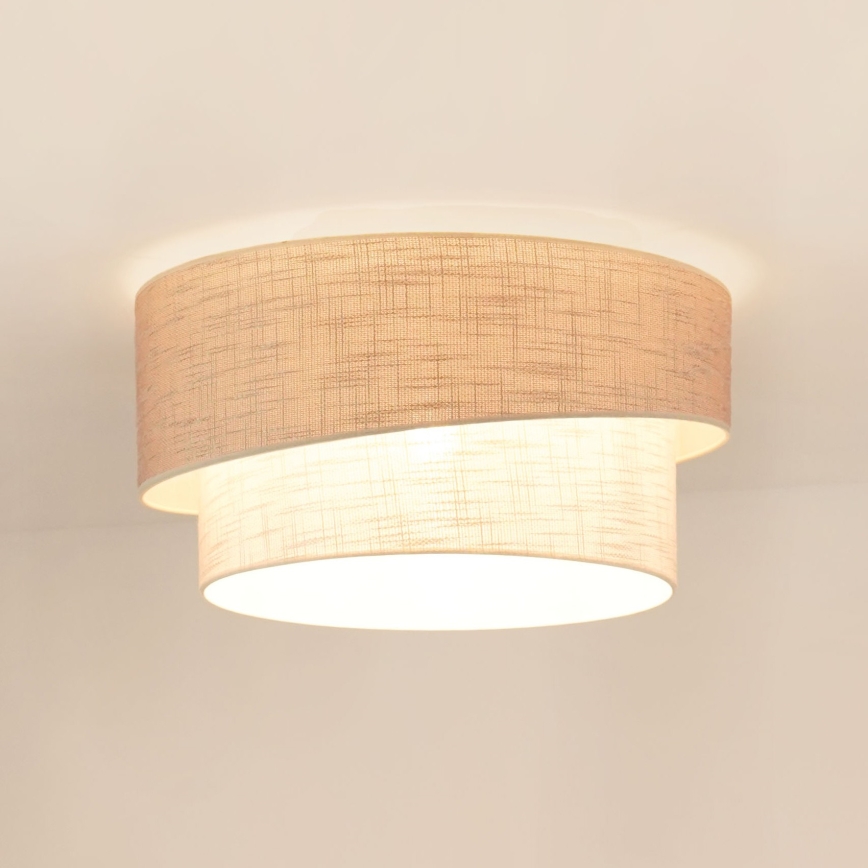 Brilagi - Plafondlamp DOVER SHINE 1xE27/15W/230V diameter 50 cm grijs/crème