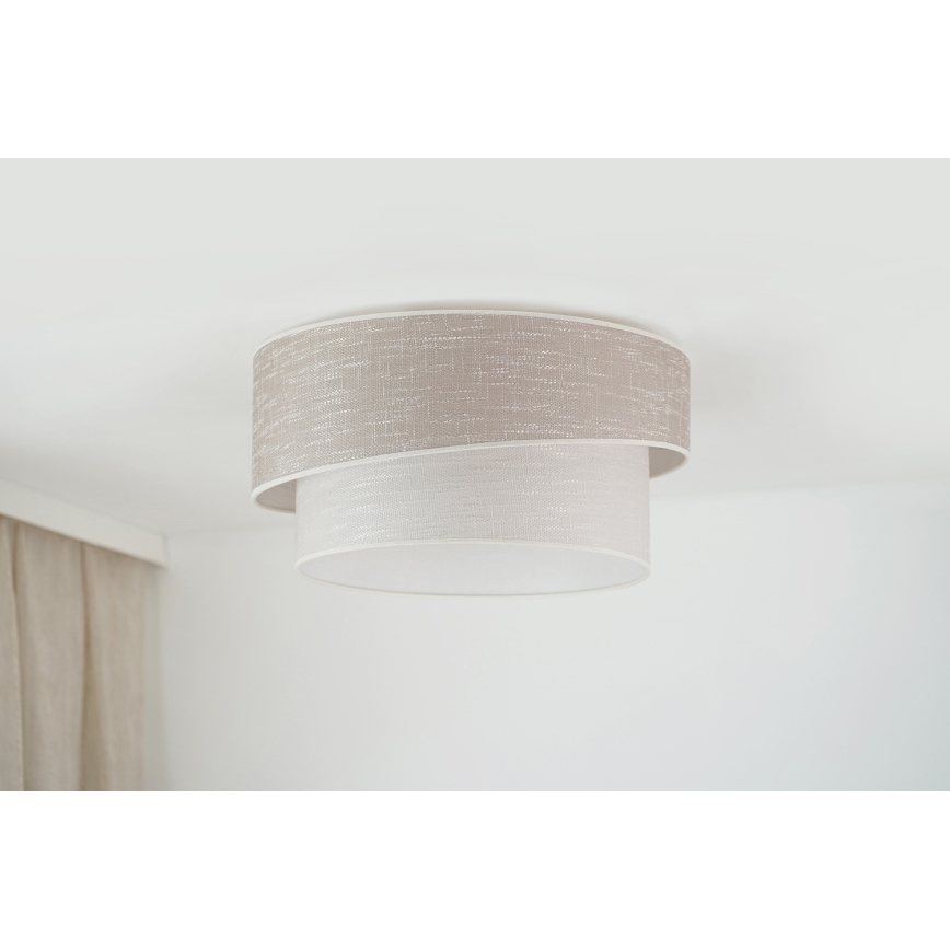 Brilagi - Plafondlamp DOVER SHINE 1xE27/15W/230V diameter 50 cm grijs/crème