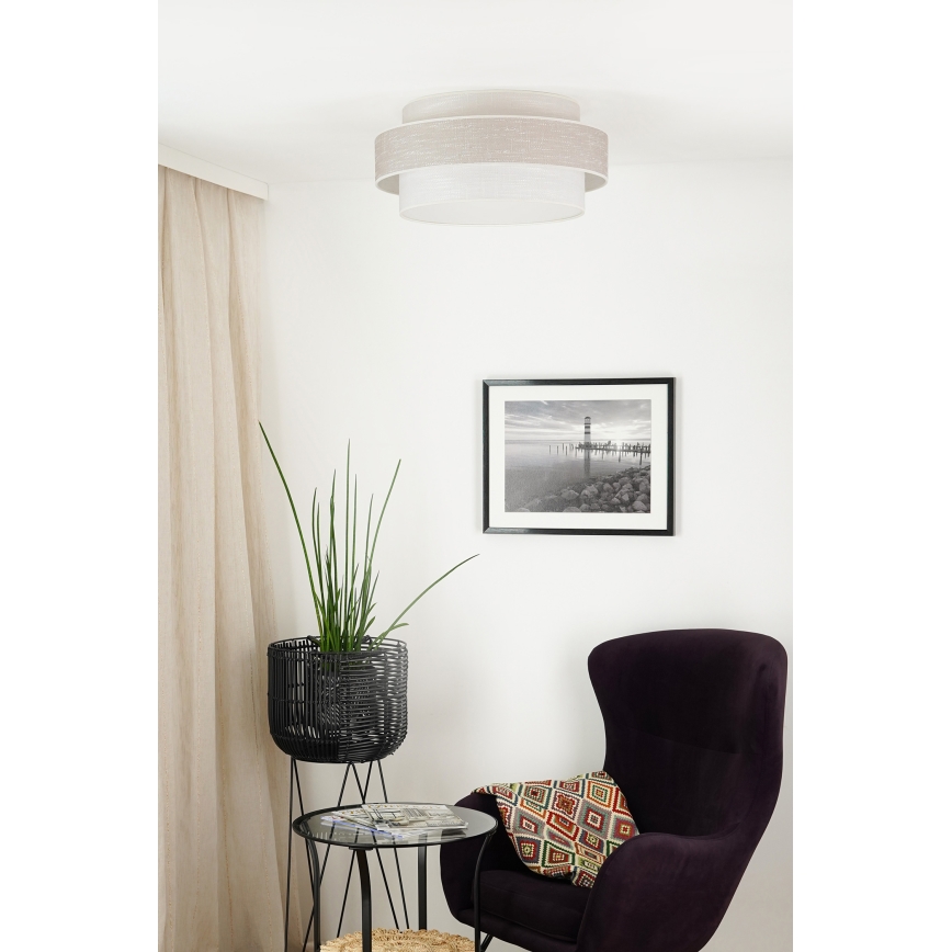 Brilagi - Plafondlamp DOVER SPACE LED/12W/230V diameter 50 cm 3000K/4000K/6400K grijs/crème