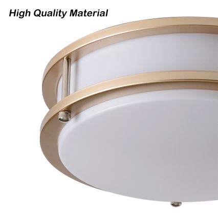 Brilagi - Plafondlamp ELARO 2xE27/40W/230V Ø 26 cm goudkleurig