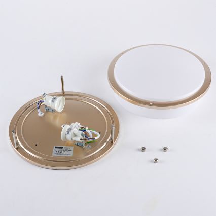 Brilagi - Plafondlamp ELARO 2xE27/40W/230V Ø 26 cm goudkleurig