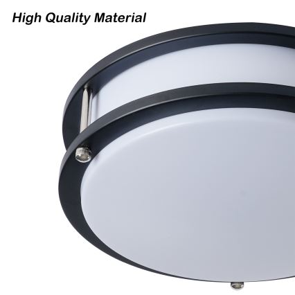 Brilagi - Plafondlamp ELARO 2xE27/40W/230V Ø 26 cm zwart