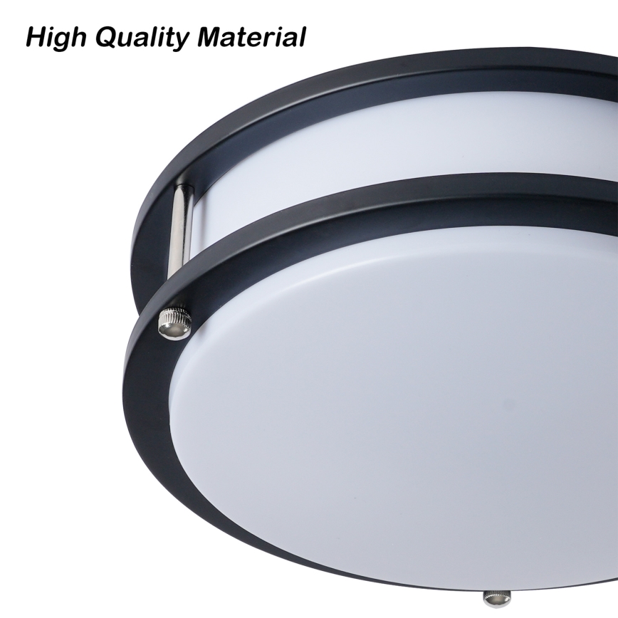 Brilagi - Plafondlamp ELARO 2xE27/40W/230V Ø 26 cm zwart