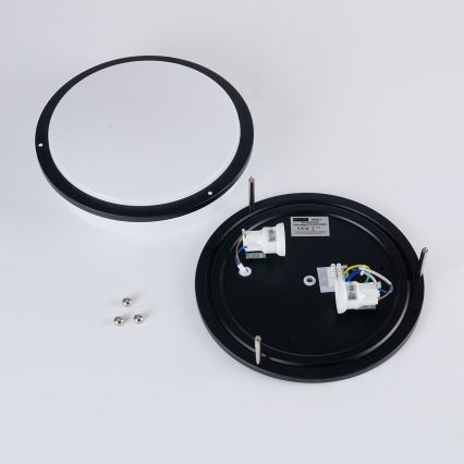 Brilagi - Plafondlamp ELARO 2xE27/40W/230V Ø 26 cm zwart