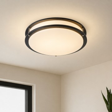 Brilagi - Plafondlamp ELARO 4xE27/40W/230V Ø 41 cm zwart