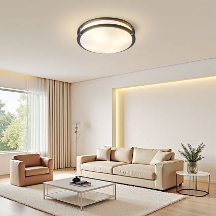 Brilagi - Plafondlamp ELARO 4xE27/40W/230V Ø 41 cm zwart