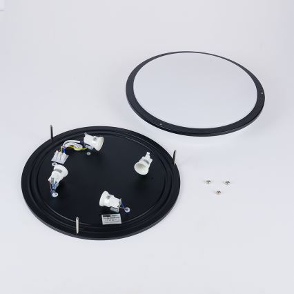 Brilagi - Plafondlamp ELARO 4xE27/40W/230V Ø 41 cm zwart