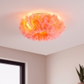 Brilagi - Plafondlamp FEATHER 3xE27/40W/230V Ø 40 cm roze