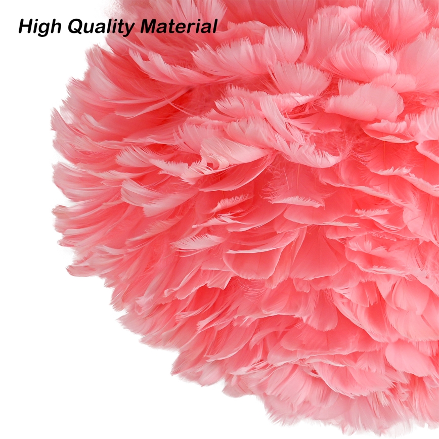 Brilagi - Plafondlamp FEATHER 3xE27/40W/230V Ø 50 cm roze
