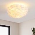 Brilagi - Plafondlamp FEATHER 3xE27/40W/230V Ø 50 cm wit