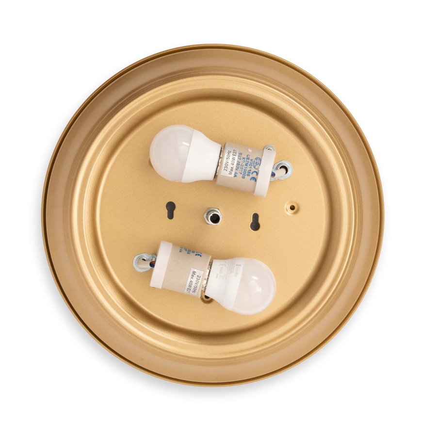 BRILAGI - Plafondlamp FRESCO 2xE27/40W/230V Ø 28 cm goudkleurig
