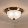 BRILAGI - Plafondlamp FRESCO 2xE27/40W/230V Ø 28 cm koperkleurig
