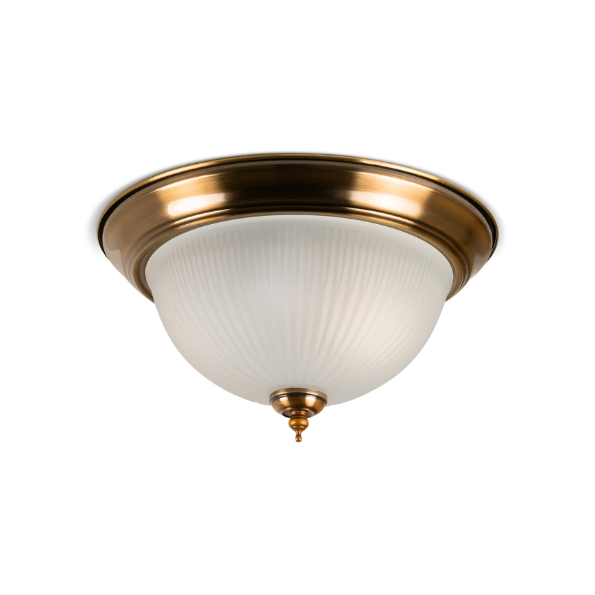 BRILAGI - Plafondlamp FRESCO 2xE27/40W/230V Ø 28 cm koperkleurig