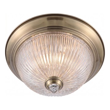 Brilagi - Plafondlamp FRESCO 2xE27/40W/230V Ø 28 cm messing
