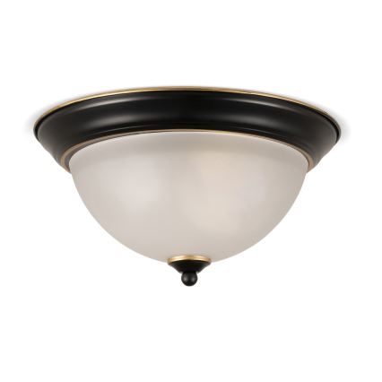 BRILAGI - Plafondlamp FRESCO 2xE27/40W/230V Ø 28 cm zwart/goud