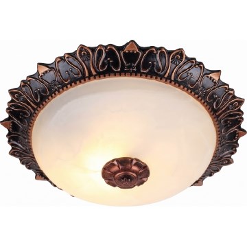 Brilagi - Plafondlamp FRESCO 2xE27/40W/230V Ø 30 cm bronskleurig