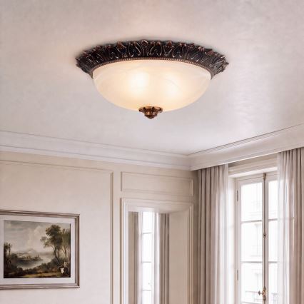 Brilagi - Plafondlamp FRESCO 2xE27/40W/230V Ø 30 cm bronskleurig