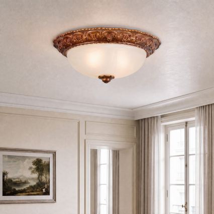 Brilagi - Plafondlamp FRESCO 2xE27/40W/230V Ø 30 cm goudkleurig