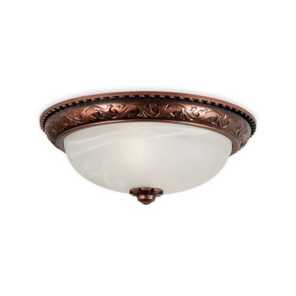 Brilagi - Plafondlamp FRESCO 2xE27/40W/230V Ø 30 cm koperkleurig