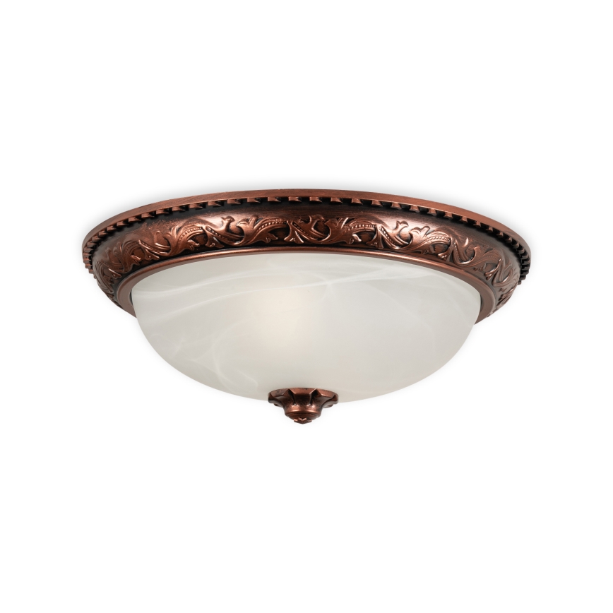 Brilagi - Plafondlamp FRESCO 2xE27/40W/230V Ø 30 cm koperkleurig