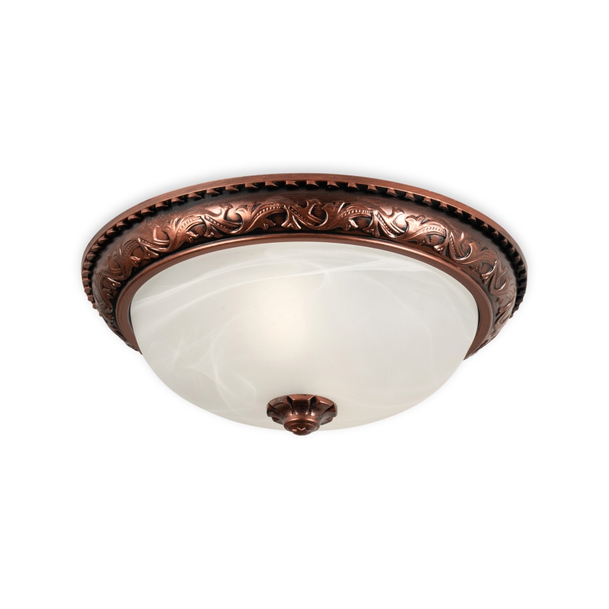 Brilagi - Plafondlamp FRESCO 2xE27/40W/230V Ø 30 cm koperkleurig