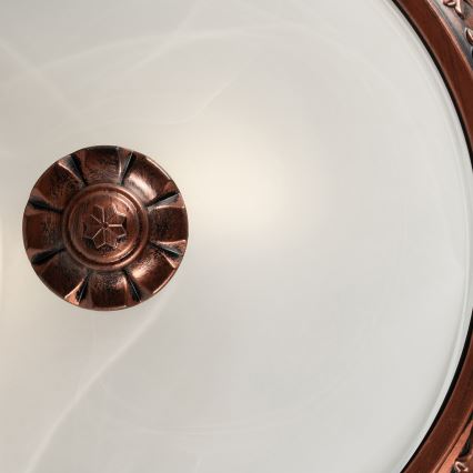 Brilagi - Plafondlamp FRESCO 2xE27/40W/230V Ø 30 cm koperkleurig
