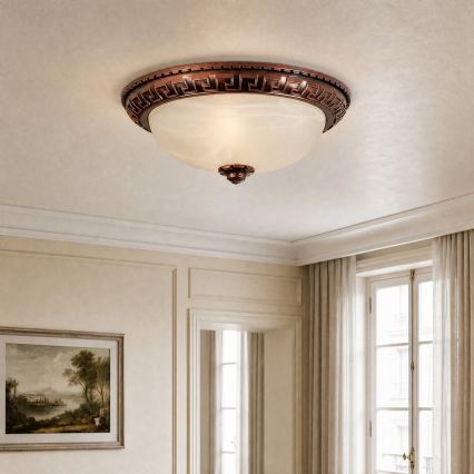 Brilagi - Plafondlamp FRESCO 2xE27/40W/230V Ø 30 cm koperkleurig