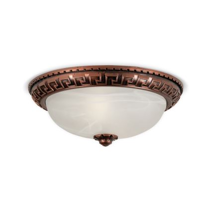 Brilagi - Plafondlamp FRESCO 2xE27/40W/230V Ø 30 cm koperkleurig