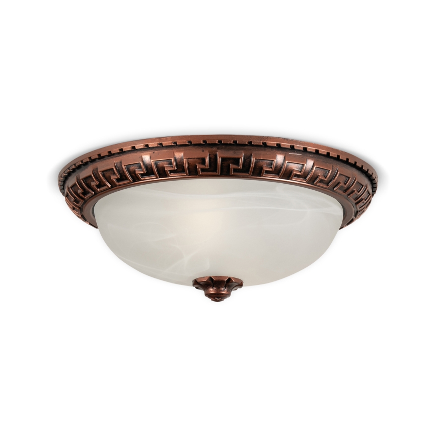 Brilagi - Plafondlamp FRESCO 2xE27/40W/230V Ø 30 cm koperkleurig